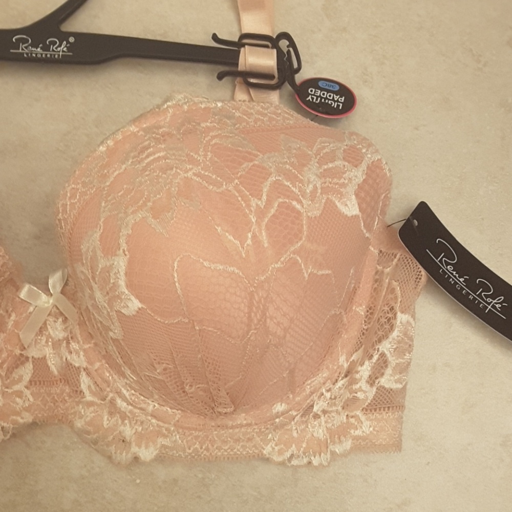 Rene Rofe pink lace bra size 38C - Picture 2 of 5